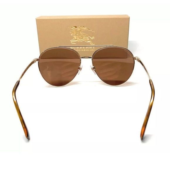 Burberry Women's Gold and Brown Sunglasses! - Picture 4 of 4